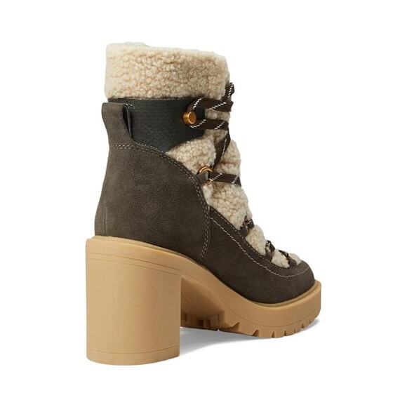 Dolce Vita Celtic Boots Block Heel Olive NEW 7..5 US - Picture 2 of 5